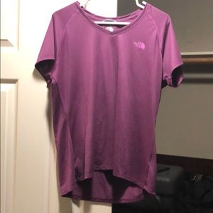 The north face workout top purple XL